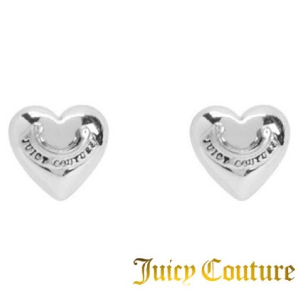 Juicy Couture heart juicy earrings
